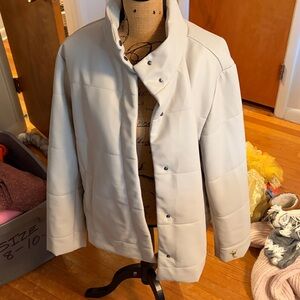 J. Jill Cream Puffer Jacket